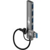 2 w 1 slim 4-portowy koncentrator USB, 5 Gbit/s wtyczka...