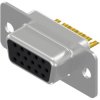 D-Sub socket, 15 pole, high density, equipped, straight, solder cup, 302A10129X