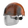 Kask ochronny, Pomarańczowy, ABS, Mikro, EVOVISTAshield