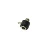 Gniazdo bananowe montażowe 4mm 24.246.2 czarne 19A 60V