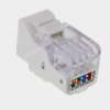 Gniazdo keystone RJ45 samozatrzaskowe z osłoną