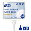 Tork 420702 Extra Mild Liquid Soap 475ml 8 Pieces Fragrance-Free Sensitive