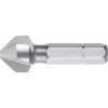 Countersink bit, Ø 1.5 mm, 1/4" bit, 35 mm, shaft Ø 6.3 mm, M3, spiral length 35 mm, cone sinks, steel, DIN 3126, 10234