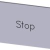Etykieta Samoprzylepna 17.5X27mm Srebrna Inskrypcja /Stop/ Sirius Act...