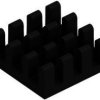 IC heatsink, (L x W x H) 14 x 14 x 6 mm, 30 to 8.5 K/W, black anodized, 10037021