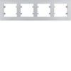 Lumina intense Ramka 4-krotna pozioma srebrna WL5742