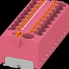 3273917 PTFIX distributor block, 10/18x4, dusky pink