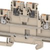 Multi level terminal block, push-in connection, 0.14-4.0 mm², 6 pole, 22 A, 8 kV, dark beige, 2771890000