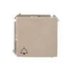 Simon Basic Przycisk /Dzwonek/, Szybkozłącza, Beżowy Bmd1.01/12