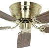 CasaFan FLAT 132-III MG-EA/BU Flügel Eiche antik/Buche Wentylator sufitowy 69 W (Ø x W) 132 cm x 164 mm mosiądz (szczotk