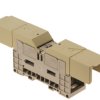 Bolt terminal, bolt connection, 120 mm², 2 pole, 269 A, 6 kV, dark beige, 1857540000