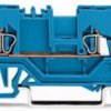 3-wire feed-through terminal, spring-clamp connection, 0.08-1.5 mm², 1 pole, 18 A, 8 kV, blue, 279-684