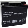 Multipower 117380 Multipower Mp18-12I Vrla Battery 12V 18Ah 181X167X76mm M5