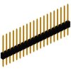 Pin header, 20 pole, pitch 1.27 mm, straight, black, SLM N 1 63 20 G