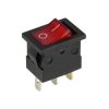 Przełącznik klawisz podś. 12V 15A 2-poz 1-tor 1xNO MK1012C czerwony / 2404