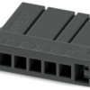 Socket header, 5 pole, pitch 3.81 mm, straight, black, 1339691