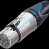 NC6FXX XLR 6pole female cable connector,Nickel