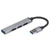 HUB USB 3.0 - 4 porty - srebrny - Tracer H41