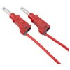 PJP 2210/600 V-100 Red Electro 4mm Shrouded Stackable Test Lead 100cm
