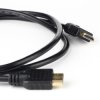 Black HDMI cable