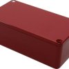 Aluminum die cast enclosure, (L x W x H) 113 x 60 x 38 mm, red, IP54, 1590B2RD