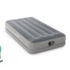 Intex 64112 TWIN DURA-BEAM PRESTIGE AIRBED W/FASTFILL USB PUMP Łóżko powietrzne (D x S x W) 1910 x 990 x 300 mm szary