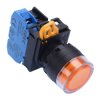 YW1L-AF2E10Q3A Amber 12V illuminated 22mm Maintained Shrouded Push Button Switch NO IP65 IDEC