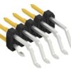 Pin header, 10 pole, pitch 2 mm, straight, black, 10062259
