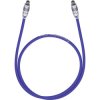 Oehlbach 1380 Toslink Audio Cable, 0.5m Blue, 217 Optical Fibers, Gold Contacts