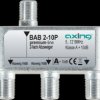 BAB 2-10P Axing 2-way satellite splitter, 10 db