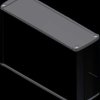 Aluminum Profile enclosure, (L x W x H) 110 x 167 x 53 mm, black (RAL 9004), IP54, TEKAL 41.29