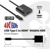 Club3D CAC-2504 CAC-2070 Adapter Black Audio & Video DisplayPort to HDMI
