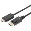 Digitus AK-340303-030-S DisplayPort/HDMI Adapter Cable Black 3m Triple Shielded