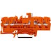 WAGO 2002-1872 4 Conductor Test Point Disconnect Terminal Block Orange