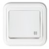LIZA Wyłącznik krzyżowy IP44 biały WPH-6 KARLIK