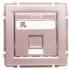 KOS66 Gniazdo komputerowe pojedyncze RJ45 MOLEX kat.5e nieekranowane aluminium 664065