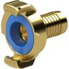GEKA hose piece, L 28 mm, 40 bar, brass, for hose, 154153