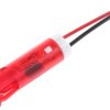 Lampka kontrolna do montażu panelowego 220V ac, czerwona 8mm LED Czerwony Wyprowadzenia APEM