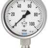 WIKA 9877419 Kapsuła sprężynowa mano. Stal CrNi Cl. 1,6 632.50.100 -25...0 mbar 1/2 NPT dół Przyłącze 1/2 NPT