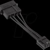 KL-AC-MF01 Kolink 4-pin Molex to floppy adapter power cable, black, 5 cm
