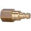 Nipple, L 42 mm, 35 bar, brass, for jacks, 107505