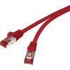 Renkforce RF-5251926 RJ45 Network Cable Cat6 S/FTP 0.15m Red Gold Connectors