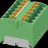 3273820 PTFIX distributor block, 12x4, green