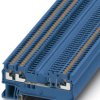 Disconnect terminal, push-in connection, 0.14-1.5 mm², 3 pole, 10 A, 6 kV, blue, 3210315