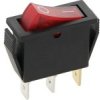 MK1011R12 Przełącznik kołyskowy, czerwony 12V, SPST otwór montażowy: 11.5x28mm