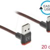 85274 USB 2.0 cable, EASY A connector to C connector, angled, 0.2 m.