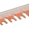 Szyna grzebieniowa 1-fazowa 6-biegunowa, Cu 16 mm2, 6 modulow TE