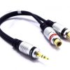 ADAPTER AUX WTYK JACK 2X GNIAZODO RCA VITALCO