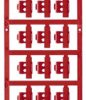 PA cable maker, inscribable, (W x H) 21 x 5.8 mm, max. bundle Ø 5 mm, red, 1805790000