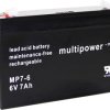 Akumulator ołowiowy multipower PB-6-7-4,8 MP7-6, AGM, 6 V, 7 Ah